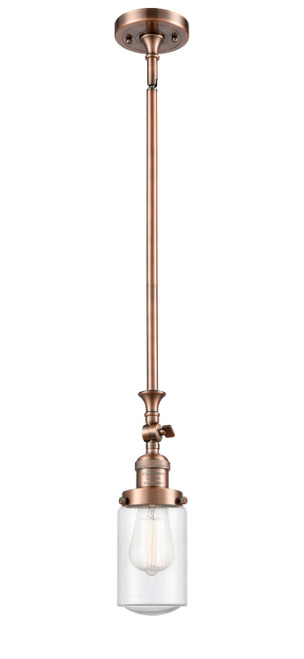 Innovations - 206-AC-G314 - One Light Mini Pendant - Franklin Restoration - Antique Copper