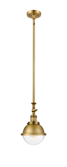 Innovations - 206-BB-HFS-62-BB - One Light Mini Pendant - Franklin Restoration - Brushed Brass