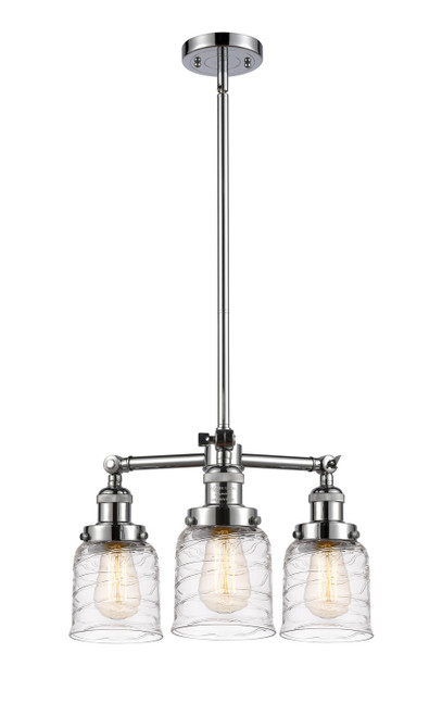 Innovations - 207-PC-G513 - Three Light Chandelier - Franklin Restoration - Polished Chrome