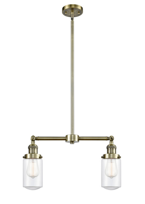 Innovations - 209-AB-G312-LED - LED Island Pendant - Franklin Restoration - Antique Brass