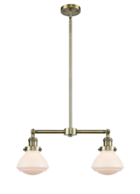 manufacturer_finish:Antique Brass|manufacturer_glass:Matte White Olean|light_output:245.00lm|color_temperature:2100K|cri:98