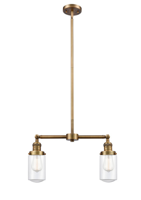 Innovations - 209-BB-G312-LED - LED Island Pendant - Franklin Restoration - Brushed Brass