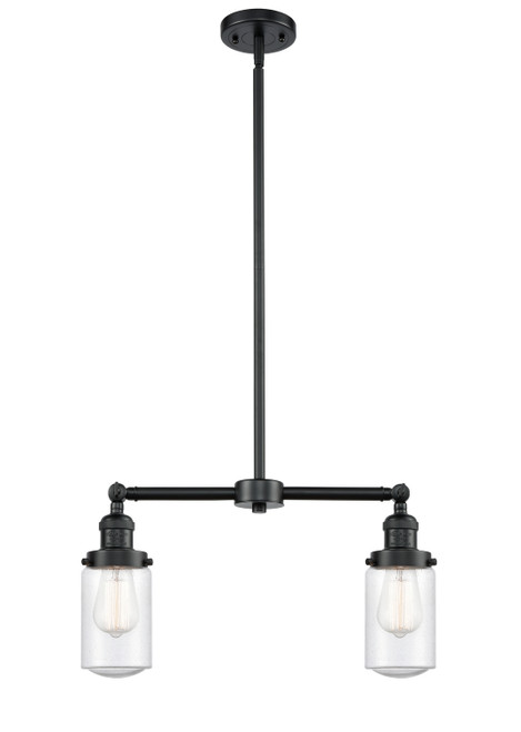 Innovations - 209-OB-G314 - Two Light Island Pendant - Franklin Restoration - Oil Rubbed Bronze