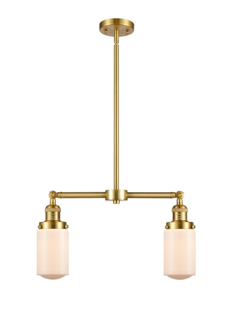 Innovations - 209-SG-G311-LED - LED Island Pendant - Franklin Restoration - Satin Gold