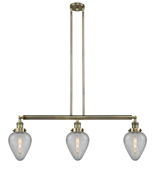 Innovations - 213-AB-G165-LED - LED Island Pendant - Franklin Restoration - Antique Brass