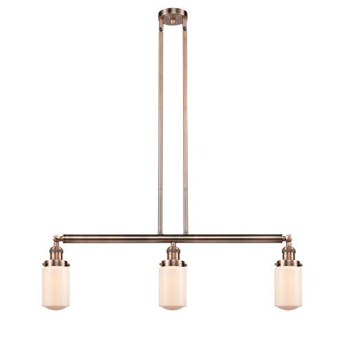 Innovations - 213-AC-G311-LED - LED Island Pendant - Franklin Restoration - Antique Copper