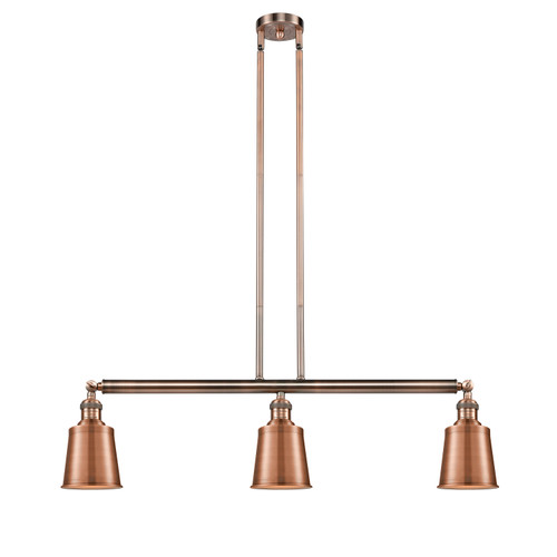 Innovations - 213-AC-M9-AC-LED - LED Island Pendant - Franklin Restoration - Antique Copper
