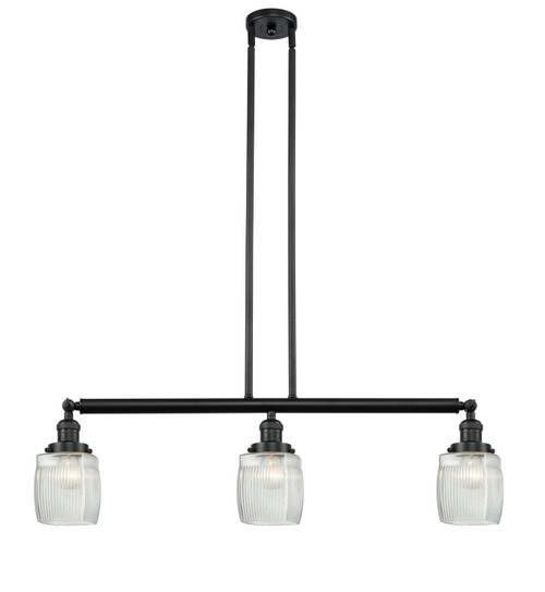 Innovations - 213-BK-G302-LED - LED Island Pendant - Franklin Restoration - Matte Black