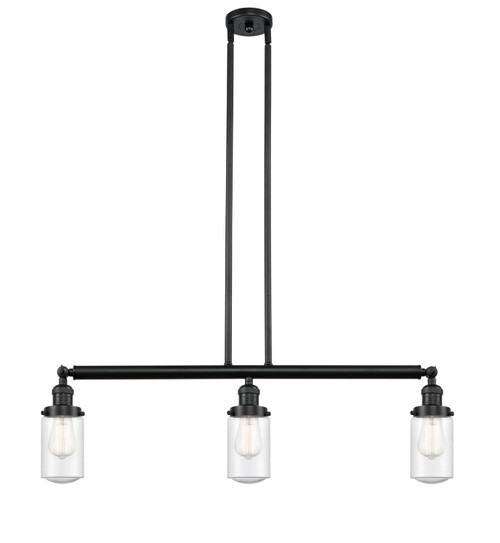 Innovations - 213-BK-G314-LED - LED Island Pendant - Franklin Restoration - Matte Black