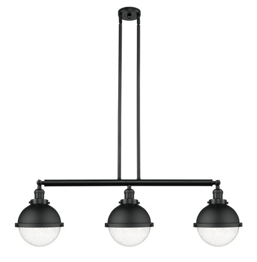Innovations - 213-BK-HFS-84-BK-LED - LED Island Pendant - Franklin Restoration - Matte Black