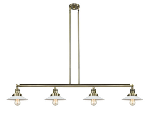 Innovations - 214-AB-G1 - Four Light Island Pendant - Franklin Restoration - Antique Brass