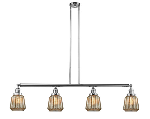 Innovations - 214-PC-G146 - Four Light Island Pendant - Franklin Restoration - Polished Chrome