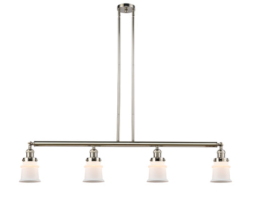 Innovations - 214-PN-G181S - Four Light Island Pendant - Franklin Restoration - Polished Nickel