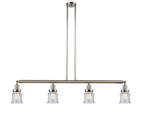 Innovations - 214-PN-G184S - Four Light Island Pendant - Franklin Restoration - Polished Nickel