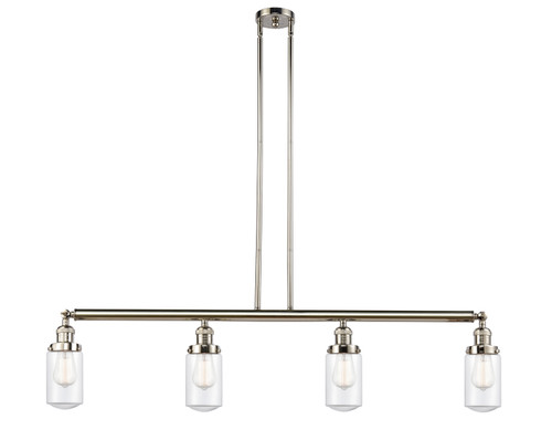 Innovations - 214-PN-G312-LED - LED Island Pendant - Franklin Restoration - Polished Nickel