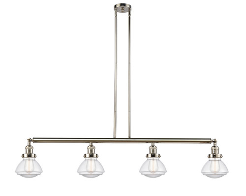 Innovations - 214-PN-G322 - Four Light Island Pendant - Franklin Restoration - Polished Nickel