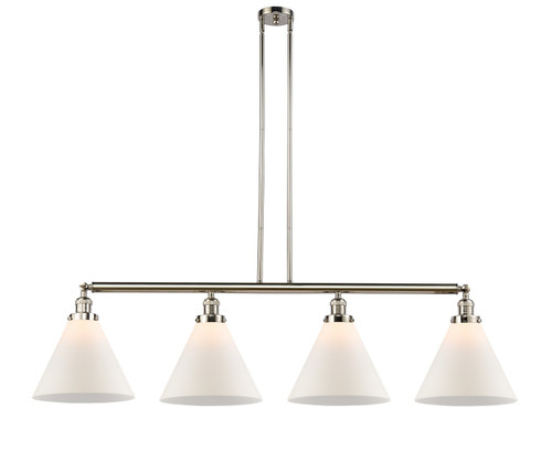 Innovations - 214-PN-G41-L - Four Light Island Pendant - Franklin Restoration - Polished Nickel