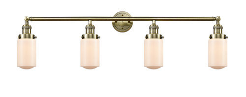 Innovations - 215-AB-G311 - Four Light Bath Vanity - Franklin Restoration - Antique Brass