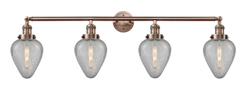 Innovations - 215-AC-G165 - Four Light Bath Vanity - Franklin Restoration - Antique Copper