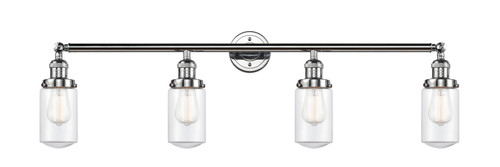 Innovations - 215-PC-G312 - Four Light Bath Vanity - Franklin Restoration - Polished Chrome