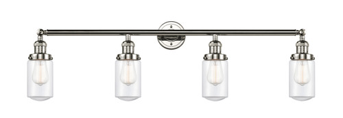 Innovations - 215-PN-G312 - Four Light Bath Vanity - Franklin Restoration - Polished Nickel