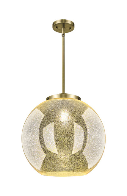 Innovations - 221-1S-AB-G128-16 - One Light Pendant - Essex - Antique Brass