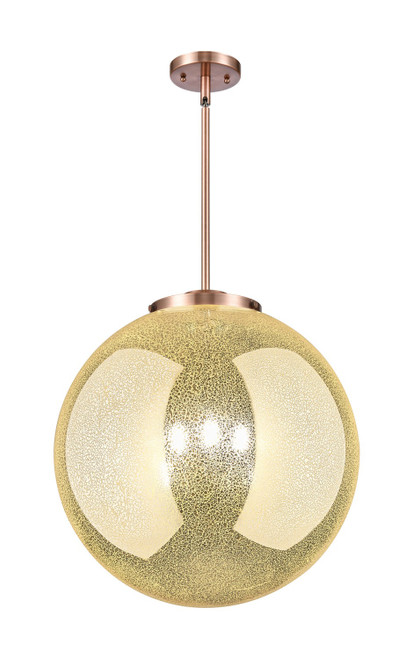 Innovations - 221-3S-AC-G208-18 - Three Light Pendant - Essex - Antique Copper