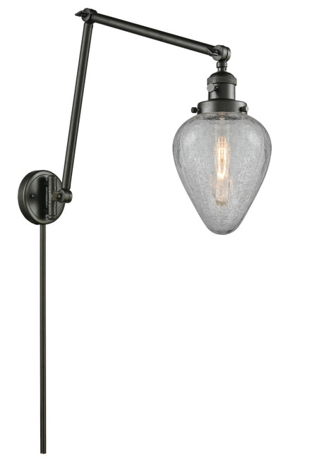 manufacturer_finish:Oil Rubbed Bronze|manufacturer_glass:Clear Crackle Geneseo|light_output:220.00lm|color_temperature:2200K|cri:99