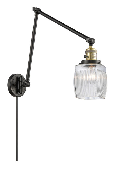 Innovations - 238-BAB-G302 - One Light Swing Arm Lamp - Franklin Restoration - Black Antique Brass