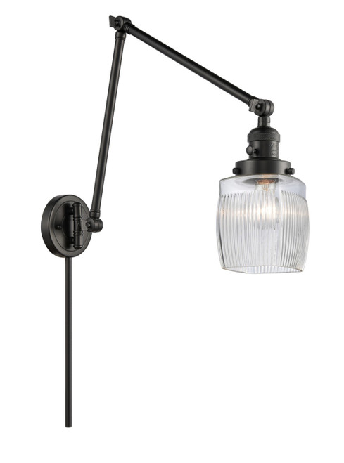 Innovations - 238-BK-G302-LED - LED Swing Arm Lamp - Franklin Restoration - Matte Black
