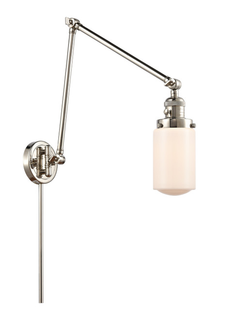 Innovations - 238-PN-G311 - One Light Swing Arm Lamp - Franklin Restoration - Polished Nickel