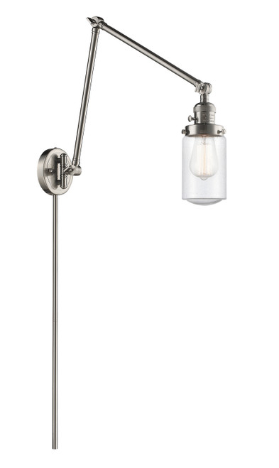Innovations - 238-SN-G314 - One Light Swing Arm Lamp - Franklin Restoration - Brushed Satin Nickel