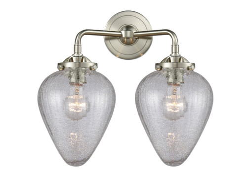 manufacturer_finish:Brushed Satin Nickel|manufacturer_glass:Clear Crackle Geneseo|light_output:600.00lm|color_temperature:2700K|cri:82