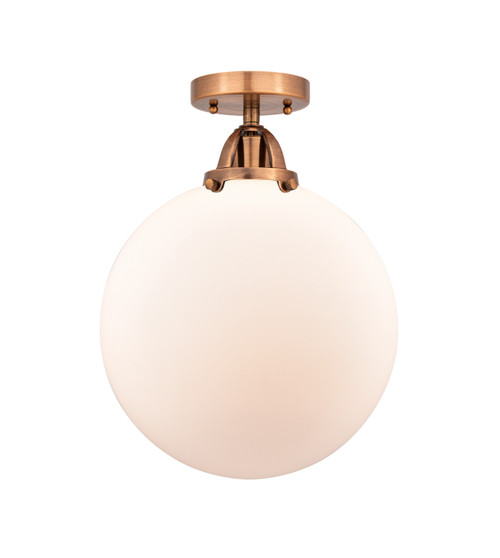 manufacturer_finish:Antique Copper|manufacturer_glass:Cased Matte White Beacon|light_output:220.00lm|color_temperature:2200K|cri:99