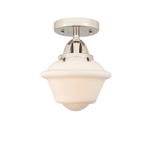 manufacturer_finish:Polished Nickel|manufacturer_glass:Matte White Cased Small Oxford|light_output:220.00lm|color_temperature:2200K|cri:99
