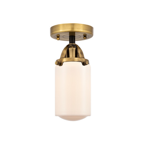 Innovations - 288-1C-BAB-G311 - One Light Semi-Flush Mount - Nouveau 2 - Black Antique Brass