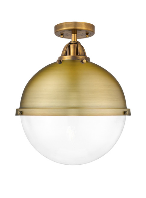 Innovations - 288-1C-BB-HFS-122-BB - One Light Semi-Flush Mount - Nouveau 2 - Brushed Brass