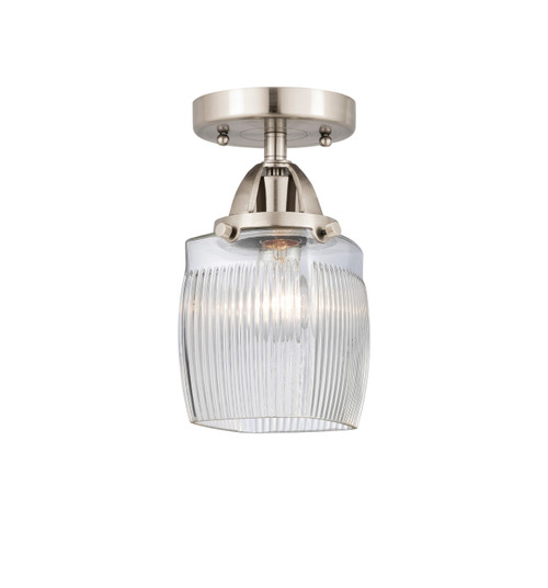 Innovations - 288-1C-SN-G302 - One Light Semi-Flush Mount - Nouveau 2 - Brushed Satin Nickel