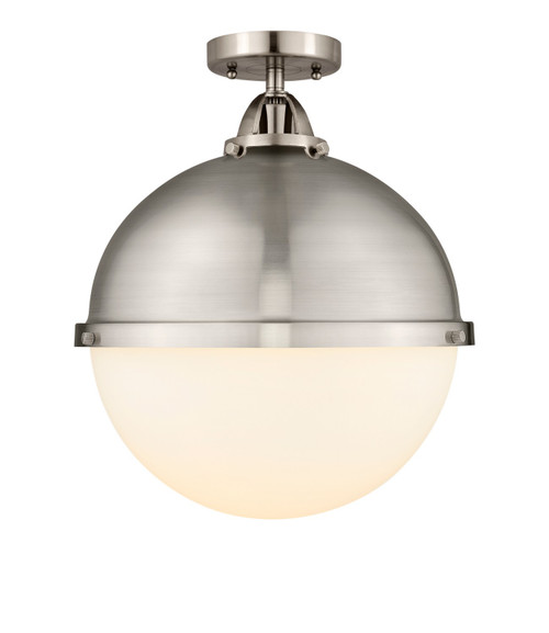 Innovations - 288-1C-SN-HFS-121-SN-LED - LED Semi-Flush Mount - Nouveau 2 - Brushed Satin Nickel