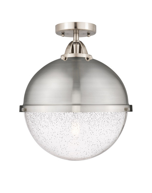 Innovations - 288-1C-SN-HFS-124-SN - One Light Semi-Flush Mount - Nouveau 2 - Brushed Satin Nickel