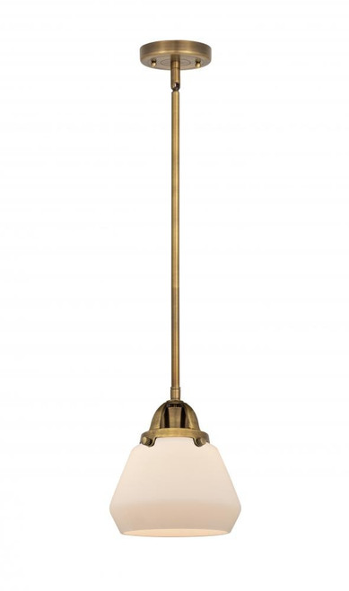 manufacturer_finish:Brushed Brass|manufacturer_glass:Cased Matte White Fulton|light_output:220.00lm|color_temperature:2200K|cri:99