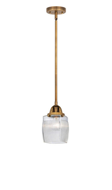 Innovations - 288-1S-BB-G302-LED - LED Mini Pendant - Nouveau 2 - Brushed Brass