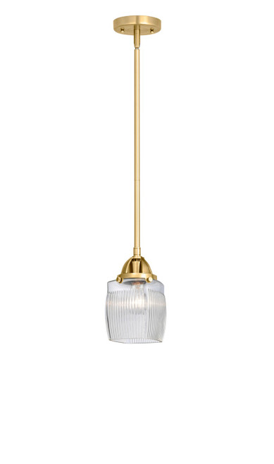 Innovations - 288-1S-SG-G302 - One Light Mini Pendant - Nouveau 2 - Satin Gold