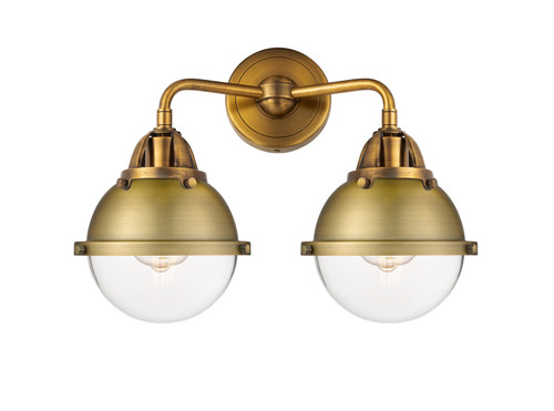 Innovations - 288-2W-BB-HFS-62-BB - Two Light Bath Vanity - Nouveau 2 - Brushed Brass