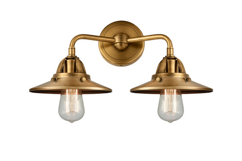 Innovations - 288-2W-BB-M4-BB - Two Light Bath Vanity - Nouveau 2 - Brushed Brass