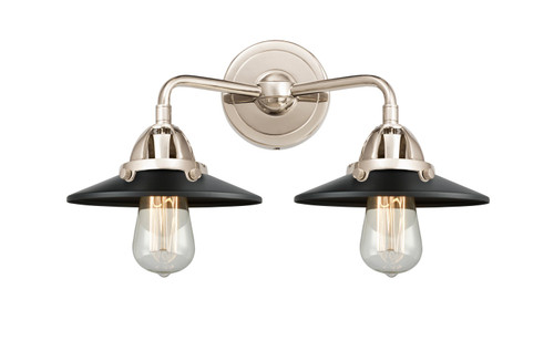 Innovations - 288-2W-PN-M6-BK-LED - LED Bath Vanity - Nouveau 2 - Polished Nickel