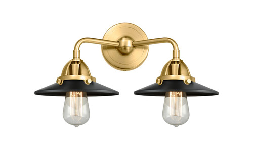Innovations - 288-2W-SG-M6-BK - Two Light Bath Vanity - Nouveau 2 - Satin Gold