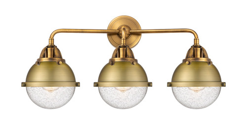 Innovations - 288-3W-BB-HFS-64-BB - Three Light Bath Vanity - Nouveau 2 - Brushed Brass