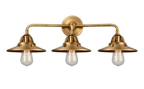 Innovations - 288-3W-BB-M4-BB - Three Light Bath Vanity - Nouveau 2 - Brushed Brass