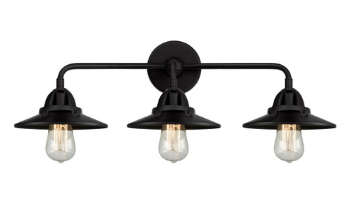 Innovations - 288-3W-BK-M6-BK-LED - LED Bath Vanity - Nouveau 2 - Matte Black